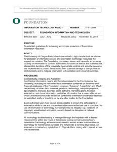 Word - University of Oregon Foundation