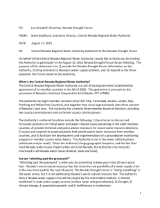 CNRWA statement to the Nevada Drought Forum (August 19, 2015).