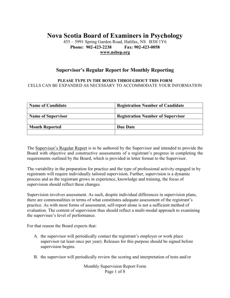 Nova Scotia Board of Examiners in Psychology