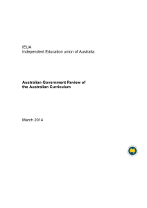 Australian Government Review of the Australian Curriculum