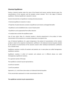 Chemical Equilibrium