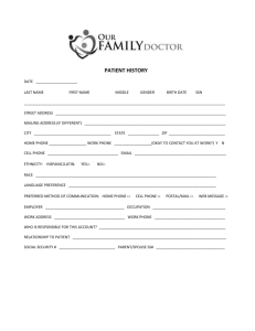 Patient Registration-Adult