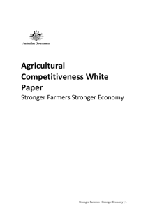 Agricultural Competitiveness White Paper