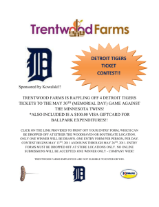 detroit tigers ticket contest!!