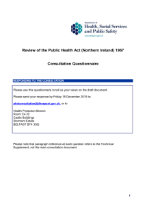 Consultation questionnaire Word - Department of Health, Social