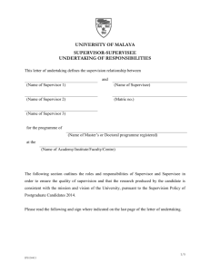 university of malaya supervisor
