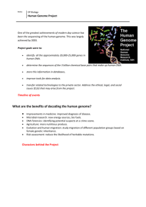 4.4 Human Genome Project