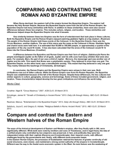 COMPARING AND CONTRASTING THE ROMAN - apwh-bbs-2015
