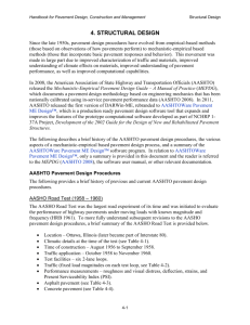 4. structural design - American Association of State Highway and