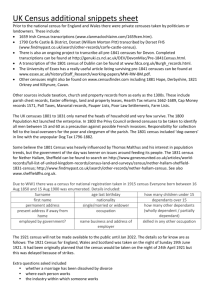 UK Census additional snippets handout