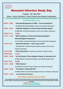 Neonatal Nutrition Study Day - Wessex