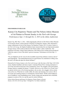 Kansas City Repertory Theatre and The Nelson
