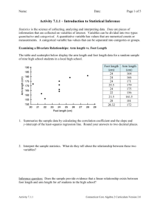 Activity 7.1.1 Introduction to Statistical Inference