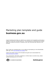 Marketing plan guide and template