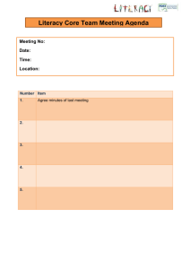 Literacy Link Minutes and Agenda template