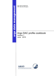 argo data management