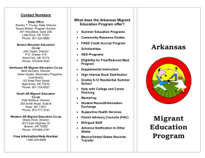 Migrant Brochure for Schools and Businesses