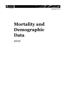Mortality and Demographic Data 2012