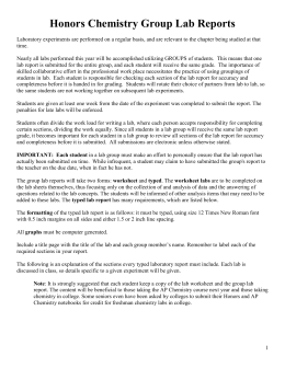 Chemistry lab report buy