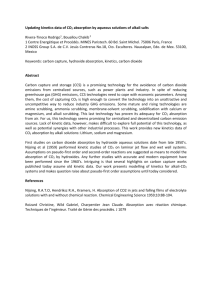 Updating kinetics data of CO 2 absorption by aqueous solutions of