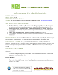 Air Temp and RH Investigation (middle school)