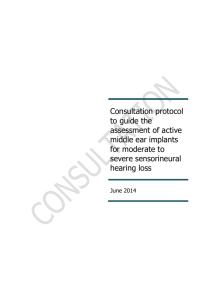 Consultation Protocol - the Medical Services Advisory Committee