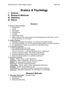 Science & Psychology