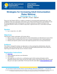 Strategies for Increasing Adult Immunization
