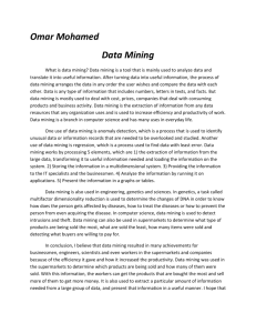 Click here to view my essay on data mining