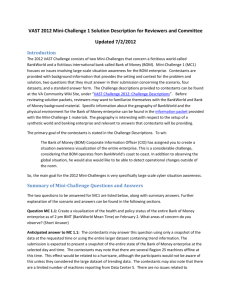 VAST 2012 Mini-Challenge 1 Solution Description for Reviewers