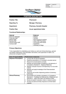 Clinical Pharmacy - Southern District Health Board