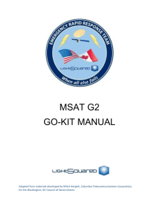 MSAT-G2 Training Manual - Homestead