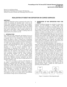 Realization of Robotic Ink Deposition on Curved Surfaces