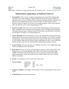 Mathematical Applications of Statistical Software