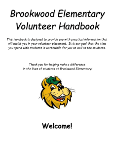 Information for Classroom Volunteers