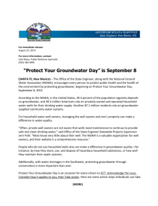 Protect Your Groundwater Day - New Mexico Office of the State