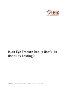 Is an Eye Tracker Really Useful in Usability Testing?