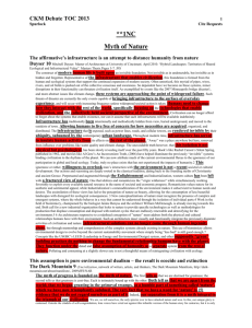 CKM HS TOC Speech Docs vs CPS Octos