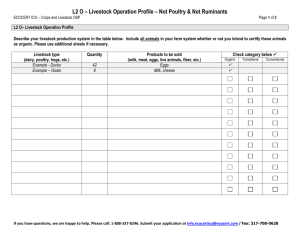L2 O – Livestock Operation Profile