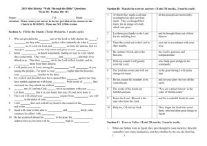 2015 Miri District “Walk Through the Bible” Questions Week 38