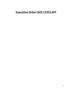 Executive Order (XO) 12333 AFF
