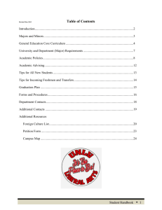UNLV College of Liberal Arts Student Handbook