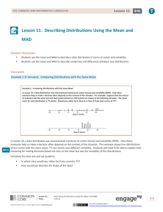 Grade 6 Mathematics Module 6, Topic B, Lesson 11
