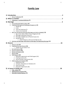 Family Law - NYU School of Law