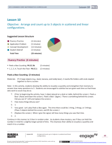 Prekindergarten Mathematics, Module 1, Topic C