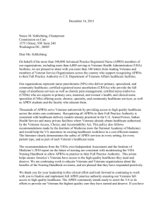 APRN Organizations Letter To the Commission on Care Dec. 16