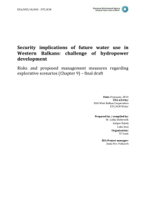 Security implications of future water use in WB