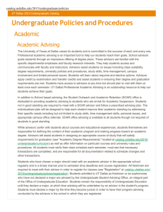 Academic Advising - The University of Texas at Dallas