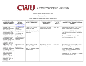 SLO Plan - Central Washington University