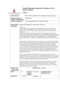 Specialist Methodologies in Psychology Research